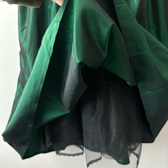 Scott McClintock holiday midi vintage dress in color‎ green and black size 6 - Picture 6 of 8